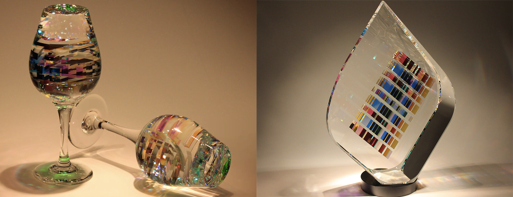 Étagère en Verre sur Mesure : maximiser l’espace avec panache ! 1 sculpture en verre